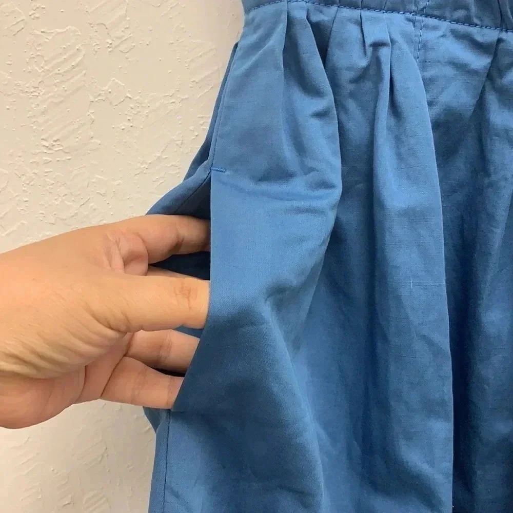 Marc by Marc Jacobs Periwinkle Kline Pleated Blue Dress Size 0 - Picture 5 of 8